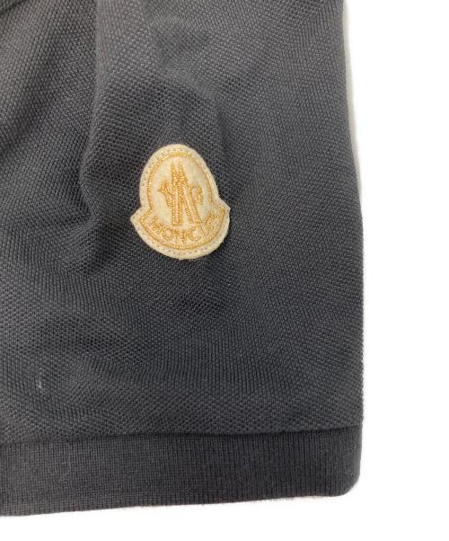 MONCLER（モンクレール）MONCLER (モンクレール) ワッペンスリーブポロシャツ ブラック サイズ:Sの古着・服飾アイテム