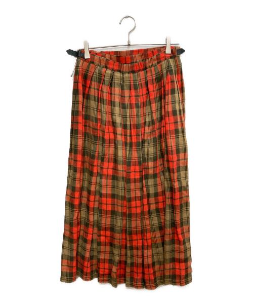 O'NEIL OF DUBLIN（オニールオブダブリン）O'NEIL OF DUBLIN (オニールオブダブリン) ラップスカート レッド サイズ:Mの古着・服飾アイテム