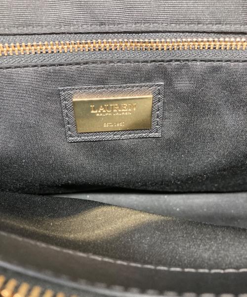 LAUREN RALPH LAUREN（ローレンラルフローレン）LAUREN RALPH LAUREN (ローレンラルフローレン) 2WAYバッグ ブラックの古着・服飾アイテム