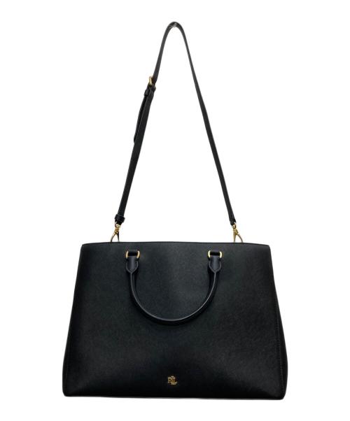 LAUREN RALPH LAUREN（ローレンラルフローレン）LAUREN RALPH LAUREN (ローレンラルフローレン) 2WAYバッグ ブラックの古着・服飾アイテム