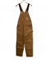 CarHartt（カーハート）の古着「ダックオーバーオール」｜ブラウン
