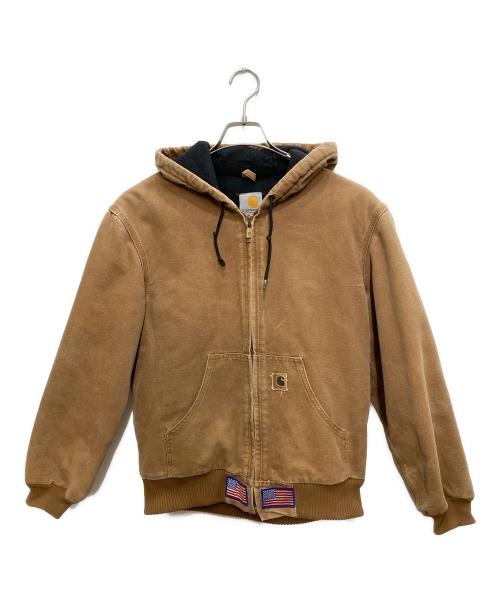 CarHartt（カーハート）CarHartt (カーハート) キルトフランネル裏地付きサンドストーンアクティブジャケット ブラウン サイズ:small regularの古着・服飾アイテム