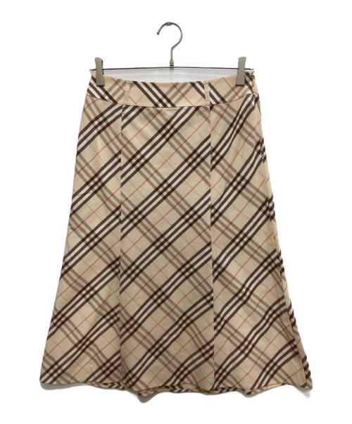 BURBERRY LONDON（バーバリーロンドン）BURBERRY LONDON (バーバリーロンドン) ノバチェックスカート ベージュ サイズ:38の古着・服飾アイテム