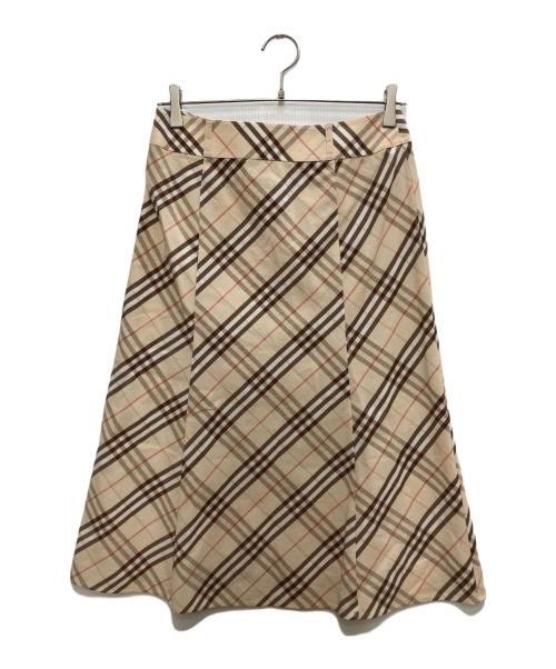 BURBERRY LONDON（バーバリーロンドン）BURBERRY LONDON (バーバリーロンドン) ノバチェックスカート ベージュ サイズ:38の古着・服飾アイテム