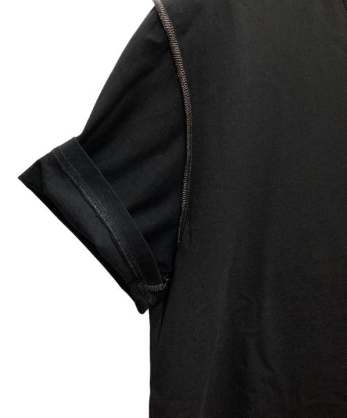 Maison Margiela（メゾンマルジェラ）Maison Margiela (メゾンマルジェラ) Overlock T-shirt ブラック サイズ:ＸＬの古着・服飾アイテム