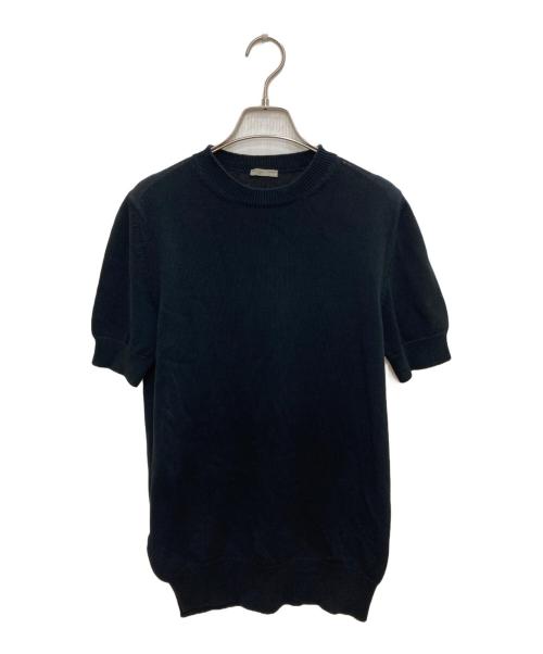 BOTTEGA VENETA（ボッテガベネタ）BOTTEGA VENETA (ボッテガベネタ) 半袖ニット ブラック サイズ:48の古着・服飾アイテム