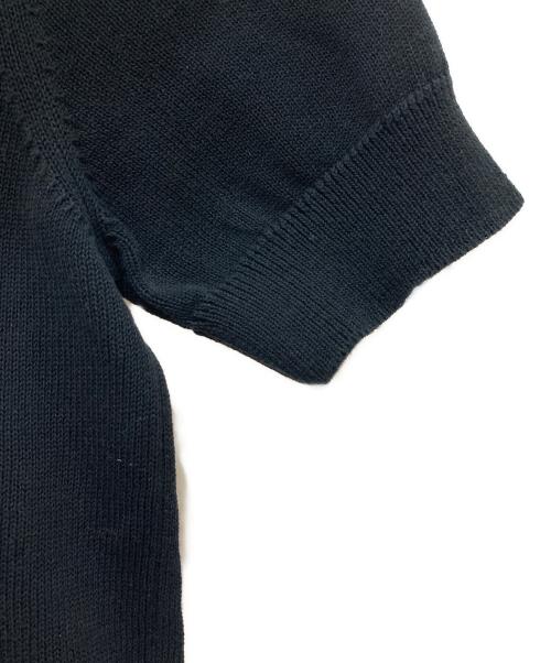 BOTTEGA VENETA（ボッテガベネタ）BOTTEGA VENETA (ボッテガベネタ) 半袖ニット ブラック サイズ:48の古着・服飾アイテム