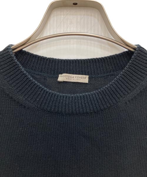 BOTTEGA VENETA（ボッテガベネタ）BOTTEGA VENETA (ボッテガベネタ) 半袖ニット ブラック サイズ:48の古着・服飾アイテム