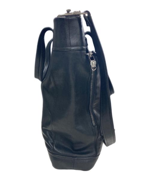 Maison Martin Margiela（メゾンマルタンマルジェラ）Maison Martin Margiela (メゾンマルタンマルジェラ) レザー2WAYバッグ ブラックの古着・服飾アイテム
