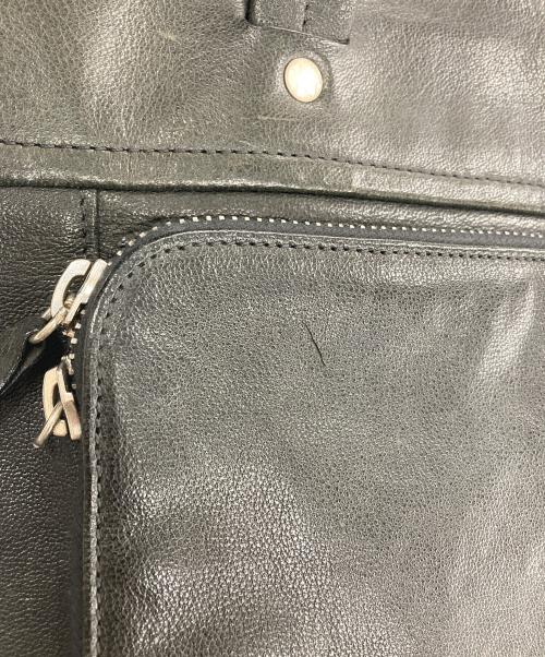 Maison Martin Margiela（メゾンマルタンマルジェラ）Maison Martin Margiela (メゾンマルタンマルジェラ) レザー2WAYバッグ ブラックの古着・服飾アイテム