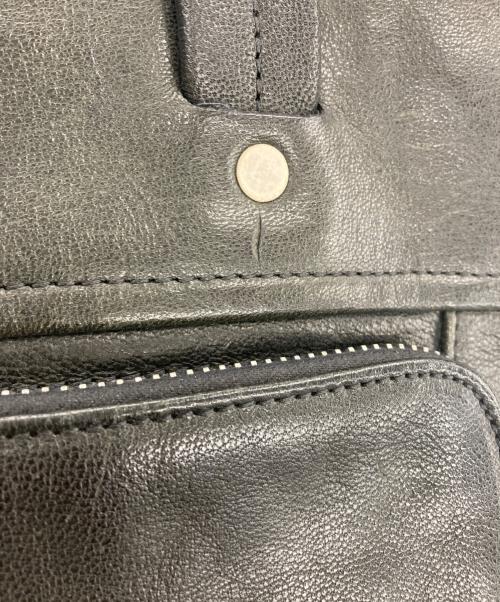 Maison Martin Margiela（メゾンマルタンマルジェラ）Maison Martin Margiela (メゾンマルタンマルジェラ) レザー2WAYバッグ ブラックの古着・服飾アイテム