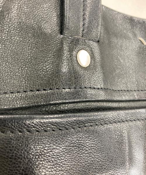 Maison Martin Margiela（メゾンマルタンマルジェラ）Maison Martin Margiela (メゾンマルタンマルジェラ) レザー2WAYバッグ ブラックの古着・服飾アイテム
