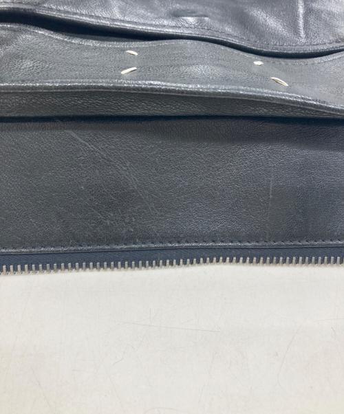 Maison Martin Margiela（メゾンマルタンマルジェラ）Maison Martin Margiela (メゾンマルタンマルジェラ) レザー2WAYバッグ ブラックの古着・服飾アイテム