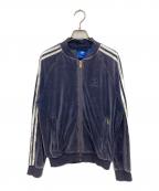 adidasアディダス）の古着「VELOUR SST TRACK TOP」｜ネイビー