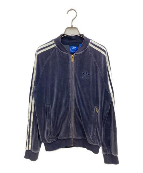 adidas（アディダス）adidas (アディダス) VELOUR SST TRACK TOP ネイビー サイズ:Mの古着・服飾アイテム