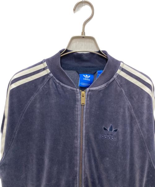 adidas（アディダス）adidas (アディダス) VELOUR SST TRACK TOP ネイビー サイズ:Mの古着・服飾アイテム