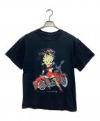 FRUIT OF THE LOOMフルーツオブザルーム）の古着「ベティープリントTシャツ」｜ブラック