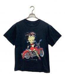 FRUIT OF THE LOOM（フルーツオブザルーム）の古着「ベティープリントTシャツ」｜ブラック