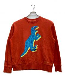 PAUL SMITH（ポールスミス）の古着「DINO プリントスウェット」｜オレンジ
