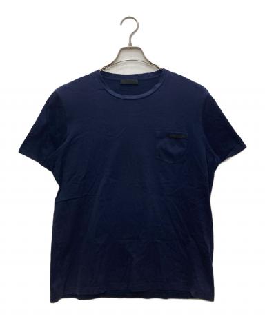 中古・古着通販】PRADA (プラダ) ポケットTシャツ ネイビー サイズ:L