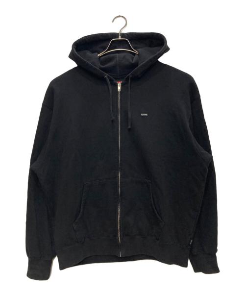 SUPREME（シュプリーム）SUPREME (シュプリーム) small box zip up hooded sweatshirt/スモール ボックス ジップ アップ フーデッド スウェットシート ブラック サイズ:Ｌの古着・服飾アイテム