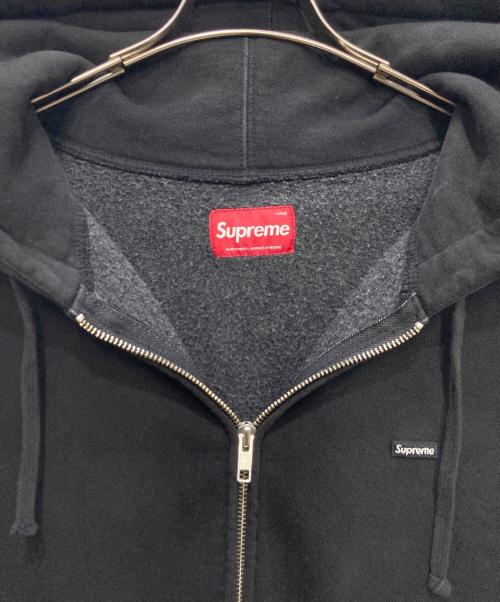 SUPREME（シュプリーム）SUPREME (シュプリーム) small box zip up hooded sweatshirt/スモール ボックス ジップ アップ フーデッド スウェットシート ブラック サイズ:Ｌの古着・服飾アイテム