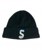 SUPREME×New Eraシュプリーム×ニューエラ）の古着「LOGO BEANIE」｜ブラック