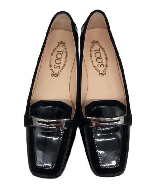 TOD'S（トッズ）TOD'S (トッズ) エナメルパンプス ブラック サイズ:38の古着・服飾アイテム
