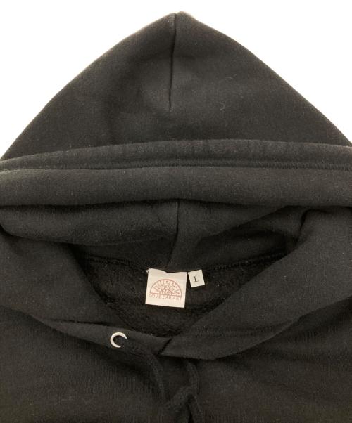 love ear art（ラブイヤーアート）love ear art (ラブイヤーアート) プリントパーカー ブラック サイズ:Lの古着・服飾アイテム