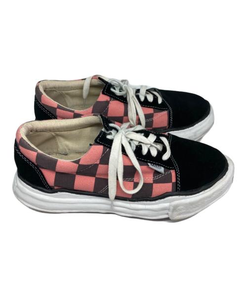 Maison MIHARA YASUHIRO（メゾン ミハラ ヤスヒロ）Maison MIHARA YASUHIRO original sole BIG gingham lowcut sneaker/オリジナル ソール ビッグ ギンガム ローカット スニーカー ブラック×ピンク サイズ:44の古着・服飾アイテム