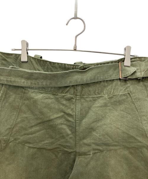 French Army（フランス軍）French Army (フランス軍) M-38 モーターサイクルパンツ オリーブ サイズ:-の古着・服飾アイテム