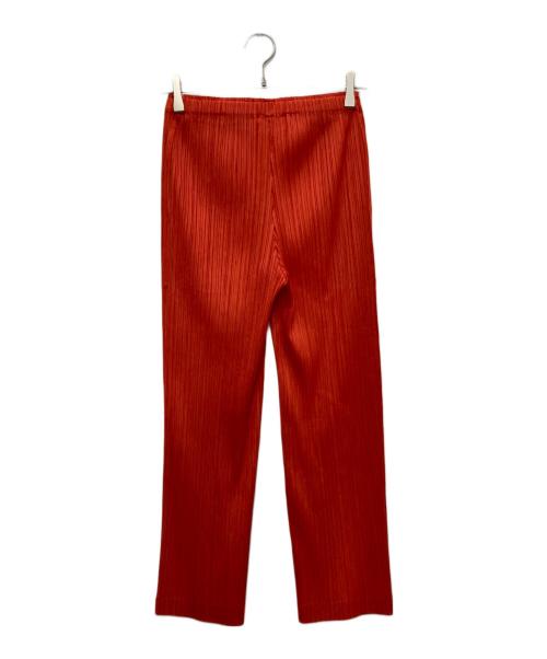 PLEATS PLEASE（プリーツプリーズ）PLEATS PLEASE (プリーツプリーズ) THICKER BOTTOMS 1 プリーツパンツ オレンジ サイズ:４の古着・服飾アイテム