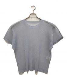 PLEATS PLEASE（プリーツプリーズ）の古着「プリーツカットソー」｜グレー