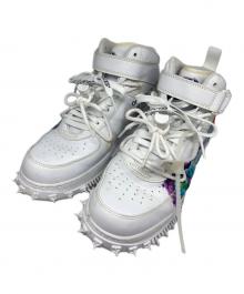 NIKE×OFFWHITE（ナイキ×オフホワイト）の古着「Air Force 1 Mid "Graffiti" スニーカー」｜ホワイト