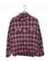 DANKE SCHON（ダンケ シェーン）の古着「CUTOFF CHECK SHIRTS」｜ブラウン