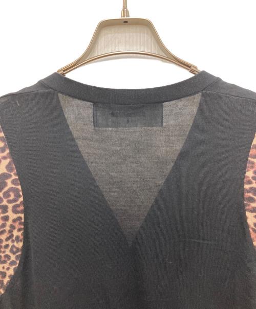 DSQUARED2（ディースクエアード）DSQUARED2 (ディースクエアード) レオパードカーディガン ブラック サイズ:Ｓ　の古着・服飾アイテム