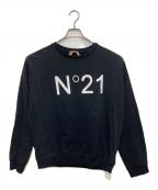 N°21ヌメロヴェントゥーノ）の古着「ロゴ スウェットプルオーバー」｜ブラック