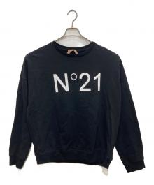 N°21（ヌメロヴェントゥーノ）の古着「ロゴ スウェットプルオーバー」｜ブラック