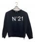 N°21（ヌメロヴェントゥーノ）の古着「ロゴ スウェットプルオーバー」｜ブラック