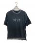 N°21（ヌメロヴェントゥーノ）の古着「ヴィンテージ加工ロゴTシャツ」｜ブラック
