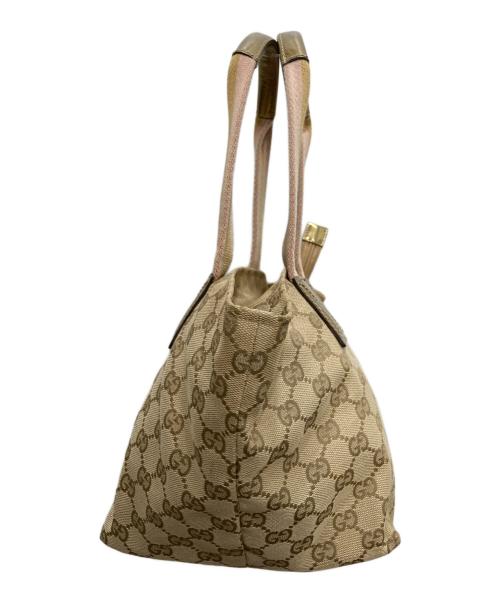 GUCCI（グッチ）GUCCI (グッチ) GGキャンバストートバッグ ベージュの古着・服飾アイテム