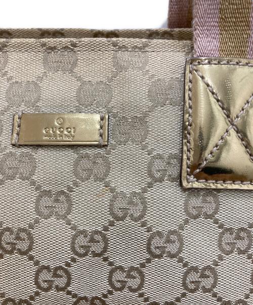 GUCCI（グッチ）GUCCI (グッチ) GGキャンバストートバッグ ベージュの古着・服飾アイテム