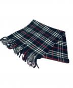 BURBERRY LONDONバーバリーロンドン）の古着「カシミヤ100％マフラー」｜ネイビー