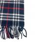 BURBERRY LONDON (バーバリーロンドン) カシミヤ100％マフラー ネイビー 未使用品：6000円