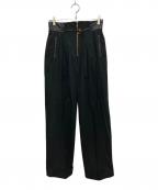 Mame Kurogouchiマメクロゴウチ）の古着「High Waisted Chino Wide Trousers」｜ブラック