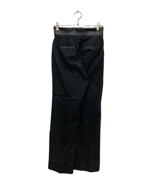 Mame Kurogouchi（マメクロゴウチ）Mame Kurogouchi (マメクロゴウチ) High Waisted Chino Wide Trousers ブラック サイズ:2の古着・服飾アイテム