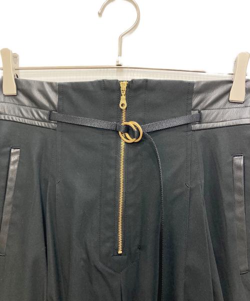Mame Kurogouchi（マメクロゴウチ）Mame Kurogouchi (マメクロゴウチ) High Waisted Chino Wide Trousers ブラック サイズ:2の古着・服飾アイテム