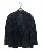 tricot COMME des GARCONSトリココムデギャルソン）の古着「ヴィンテージチェックテーラードジャケット」｜ブラック