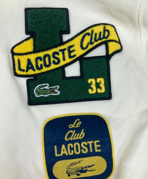 LACOSTE（ラコステ）LACOSTE (ラコステ) ヘリテージワッペンクルーネックスウェット アイボリー サイズ:Mの古着・服飾アイテム
