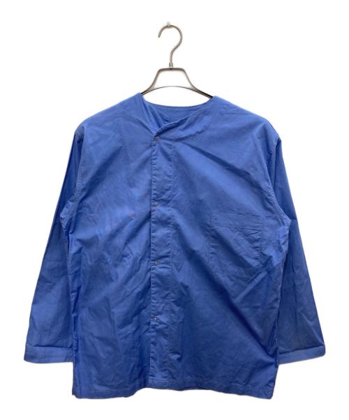 US ARMY（ユーエスアーミー）US ARMY (ユーエスアーミー) パジャマシャツ ブルー サイズ:Mの古着・服飾アイテム